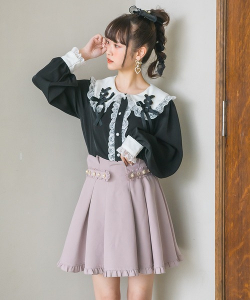 ROJITA（ロジータ）の「ビジュベルトタッキングスカート（スカート・レディース・ブラック/ピンク/ブルー・FREE）」の15枚目の写真