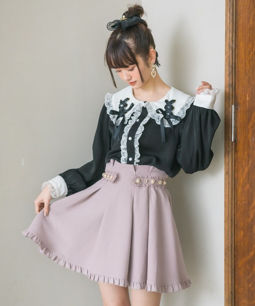 ROJITA（ロジータ）の「ビジュベルトタッキングスカート（スカート・レディース・ブラック/ピンク/ブルー・FREE）」の18枚目の写真