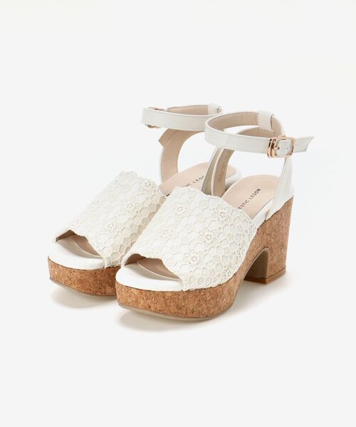 MAJESTIC LEGON（マジェスティックレゴン）の「スカラップリボンsetサンダル（サンダル・レディース・ホワイト系その他/グレイッシュベージュ/ライトグレー/ブラック・SMALL/MEDIUM/LARGE/X-LARGE）」の10枚目の写真