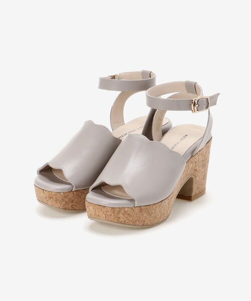 MAJESTIC LEGON（マジェスティックレゴン）の「スカラップリボンsetサンダル（サンダル・レディース・ホワイト系その他/グレイッシュベージュ/ライトグレー/ブラック・SMALL/MEDIUM/LARGE/X-LARGE）」の11枚目の写真