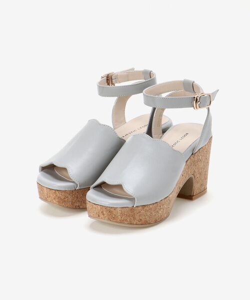 MAJESTIC LEGON（マジェスティックレゴン）の「スカラップリボンsetサンダル（サンダル・レディース・ホワイト系その他/グレイッシュベージュ/ライトグレー/ブラック・SMALL/MEDIUM/LARGE/X-LARGE）」の12枚目の写真