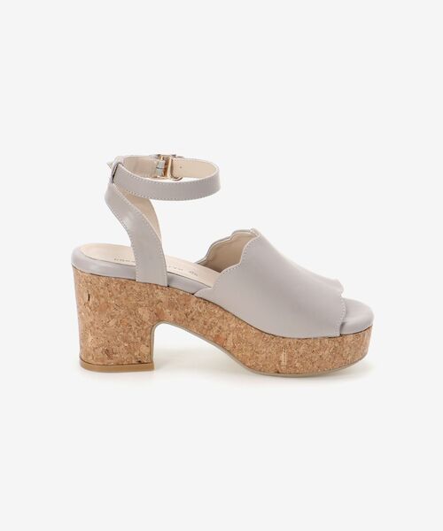 MAJESTIC LEGON（マジェスティックレゴン）の「スカラップリボンsetサンダル（サンダル・レディース・ホワイト系その他/グレイッシュベージュ/ライトグレー/ブラック・SMALL/MEDIUM/LARGE/X-LARGE）」の15枚目の写真