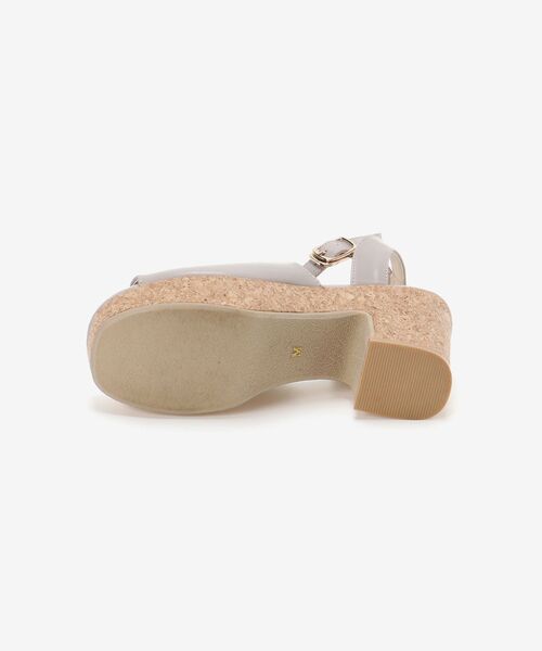 MAJESTIC LEGON（マジェスティックレゴン）の「スカラップリボンsetサンダル（サンダル・レディース・ホワイト系その他/グレイッシュベージュ/ライトグレー/ブラック・SMALL/MEDIUM/LARGE/X-LARGE）」の17枚目の写真