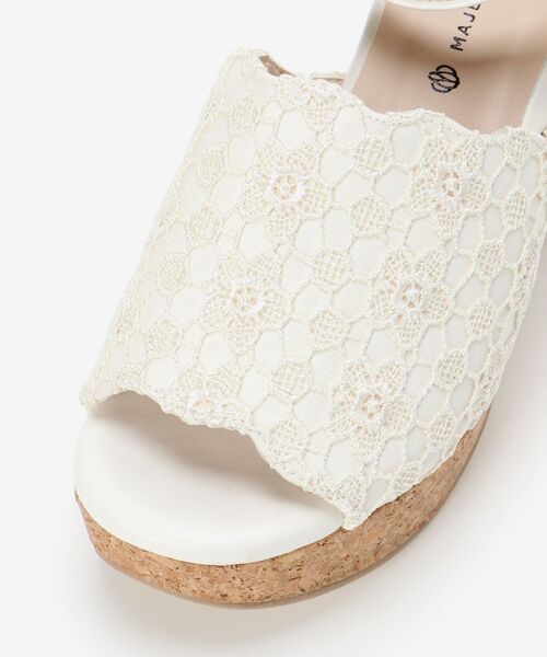 MAJESTIC LEGON（マジェスティックレゴン）の「スカラップリボンsetサンダル（サンダル・レディース・ホワイト系その他/グレイッシュベージュ/ライトグレー/ブラック・SMALL/MEDIUM/LARGE/X-LARGE）」の20枚目の写真