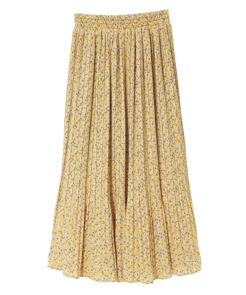 Edit Sheen（エディットシーン）の「ミニフラワープリーツスカート（スカート・レディース・ブラウン/イエロー・M）」の5枚目の写真