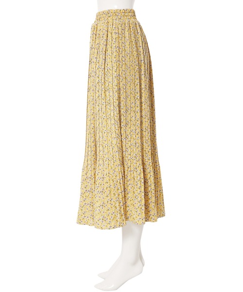 Edit Sheen（エディットシーン）の「ミニフラワープリーツスカート（スカート・レディース・ブラウン/イエロー・M）」の7枚目の写真