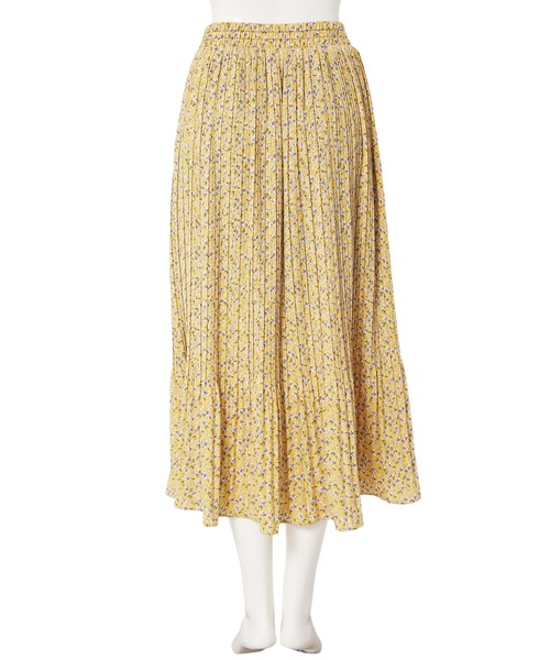 Edit Sheen（エディットシーン）の「ミニフラワープリーツスカート（スカート・レディース・ブラウン/イエロー・M）」の8枚目の写真