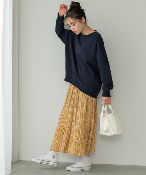 Edit Sheen（エディットシーン）の「ミニフラワープリーツスカート（スカート・レディース・ブラウン/イエロー・M）」の13枚目の写真