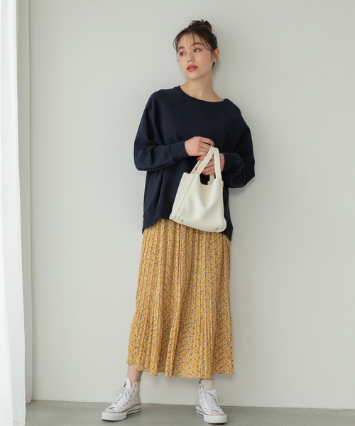 Edit Sheen（エディットシーン）の「ミニフラワープリーツスカート（スカート・レディース・ブラウン/イエロー・M）」の14枚目の写真