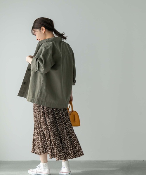 Edit Sheen（エディットシーン）の「ミニフラワープリーツスカート（スカート・レディース・ブラウン/イエロー・M）」の17枚目の写真