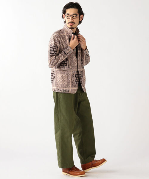 美品✨BEAMS PLUS カフプリントジャケット セットアップ WOOL FABRIC & BATIK PRINT 〜4 Button Cuffs Jacket〜｜BEAMS