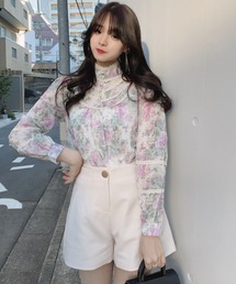 titty＆Co. PETIT by poyo | 【titty&Co.PETIT Produced by POYO】タックショートパンツ(その他パンツ)