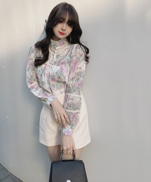 titty＆Co. PETIT by poyo（ティティーアンドコープティバイポヨ）の「【titty&Co.PETIT by POYO】タックショートパンツ（その他パンツ・レディース・アイボリー/ブラック・SMALL/MEDIUM）」の4枚目の写真