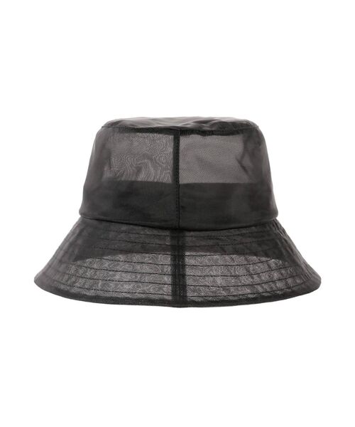 dazzlin（ダズリン）の「オーガンジーバケットハット（ハット・レディース・ブラウン/ブラック・FREE）」の4枚目の写真