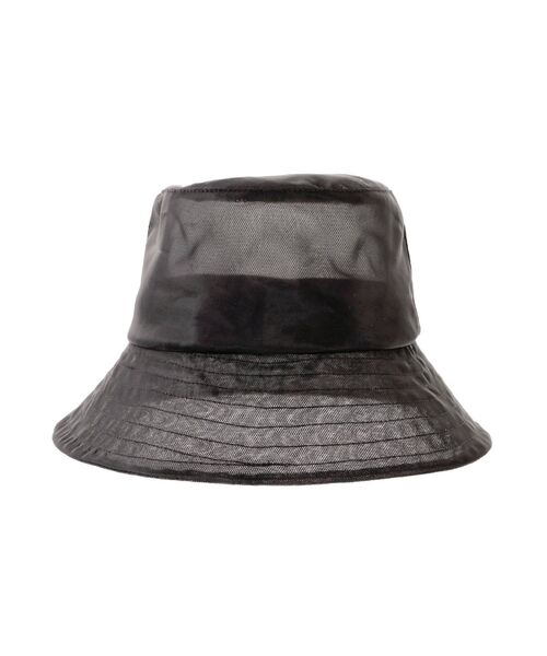 dazzlin（ダズリン）の「オーガンジーバケットハット（ハット・レディース・ブラウン/ブラック・FREE）」の3枚目の写真