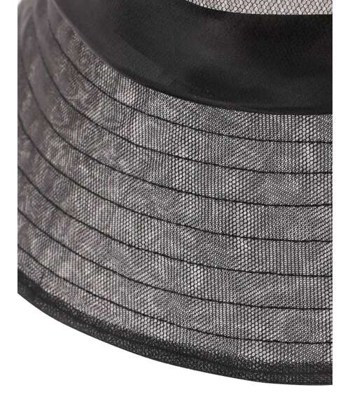 dazzlin（ダズリン）の「オーガンジーバケットハット（ハット・レディース・ブラウン/ブラック・FREE）」の7枚目の写真