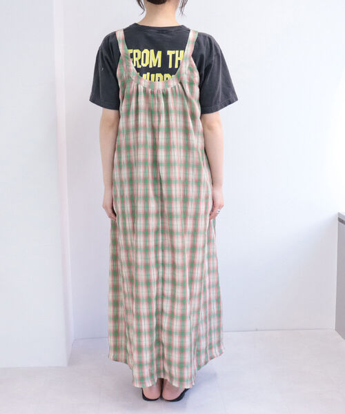 fredy emue（フレディエミュ）の「シャーリングチェックキャミワンピース（ワンピース・レディース・グリーン系その他/ブルー系その他・38）」の22枚目の写真