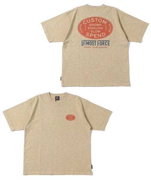 KRIFF MAYER（クリフメイヤー）の「ヘビーオンスピグメントT(CS)（Tシャツ/カットソー・メンズ・ベージュ/ネイビー/レッド/オフホワイト・MEDIUM/LARGE/X-LARGE）」の16枚目の写真