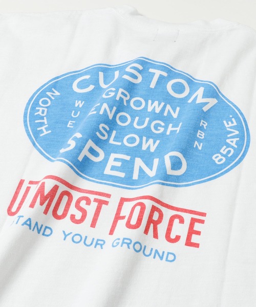 KRIFF MAYER（クリフメイヤー）の「ヘビーオンスピグメントT(CS)（Tシャツ/カットソー・メンズ・ベージュ/ネイビー/レッド/オフホワイト・MEDIUM/LARGE/X-LARGE）」の17枚目の写真