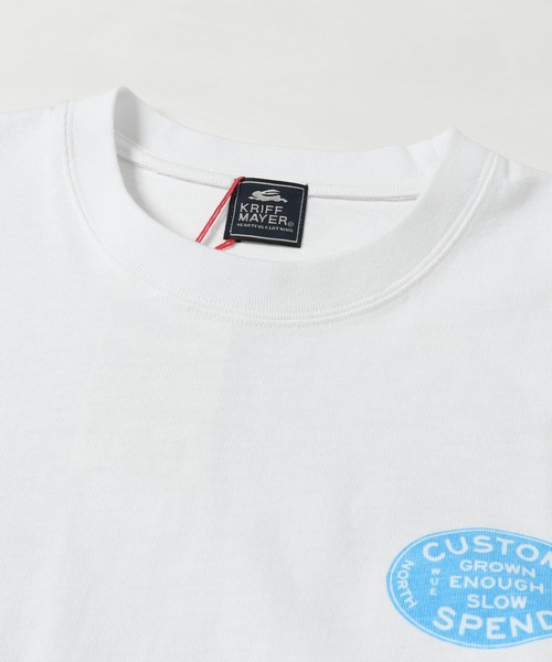 KRIFF MAYER（クリフメイヤー）の「ヘビーオンスピグメントT(CS)（Tシャツ/カットソー・メンズ・ベージュ/ネイビー/レッド/オフホワイト・MEDIUM/LARGE/X-LARGE）」の7枚目の写真