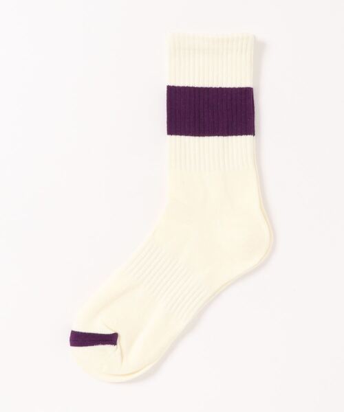 ammy.(エイミードット)の「【 ammy. / エイミードット 】 カラー ライン クルー丈 ソックス(ソックス/靴下・レディース・オレンジ/ブルー/ライトグリーン/ピンク/パープル/ブラック/グリーン・FREE)」の12枚目の写真