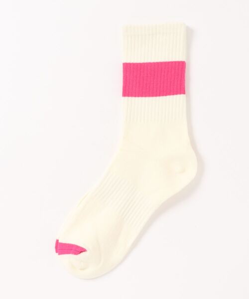 ammy.(エイミードット)の「【 ammy. / エイミードット 】 カラー ライン クルー丈 ソックス(ソックス/靴下・レディース・オレンジ/ブルー/ライトグリーン/ピンク/パープル/ブラック/グリーン・FREE)」の13枚目の写真