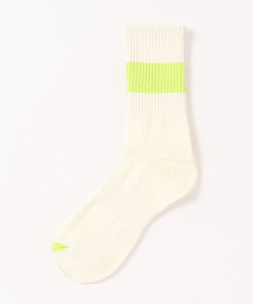 ammy.(エイミードット)の「【 ammy. / エイミードット 】 カラー ライン クルー丈 ソックス(ソックス/靴下・レディース・オレンジ/ブルー/ライトグリーン/ピンク/パープル/ブラック/グリーン・FREE)」の16枚目の写真