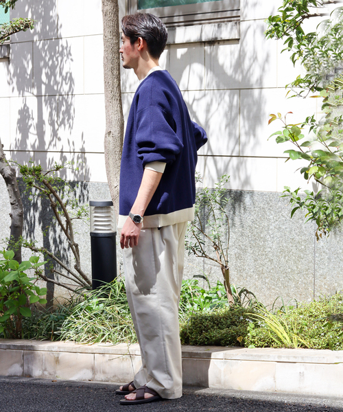 JOURNAL STANDARD(ジャーナルスタンダード)の「【LOGAN/ローガン×JOURNAL STANDARD】別注 トリム カーディガン(カーディガン/ボレロ・メンズ・ネイビー/ナチュラル/イエロー/グリーン・LARGE/MEDIUM)」の21枚目の写真