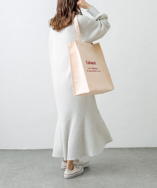 PUAL CE CIN(ピュアルセシン)の「【WEB限定】カラーロゴ刺繍トートバッグ(トートバッグ・レディース・ブラック/パープル/レッド/イエロー/グリーン・FREE)」の16枚目の写真