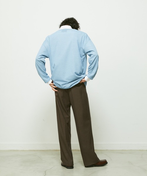 FEKETE(フェケテ)の「SEE-THROUGH KNIT / オーバーシルエットシースルーニット(ニット/セーター・メンズ・ホワイト/ブラック/グレー/ブルー・FREE)」の18枚目の写真