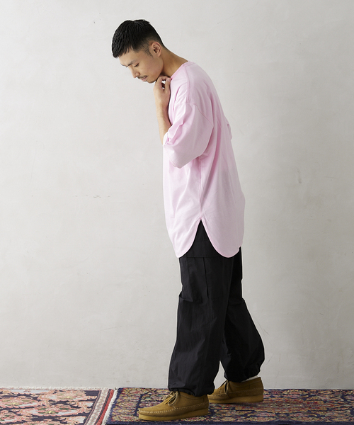 JOURNAL STANDARD relume(ジャーナルスタンダード レリューム)の「レイヤードラウンド ボーダーTシャツ(Tシャツ/カットソー・メンズ・ホワイト/レッド/ピンク/ブルー/グリーン/ブルー系その他・SMALL/MEDIUM/LARGE)」の11枚目の写真