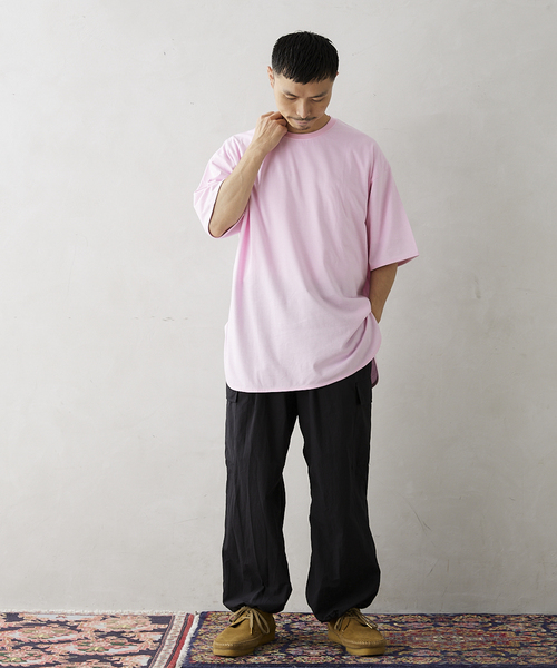 JOURNAL STANDARD relume(ジャーナルスタンダード レリューム)の「レイヤードラウンド ボーダーTシャツ(Tシャツ/カットソー・メンズ・ホワイト/レッド/ピンク/ブルー/グリーン/ブルー系その他・SMALL/MEDIUM/LARGE)」の10枚目の写真