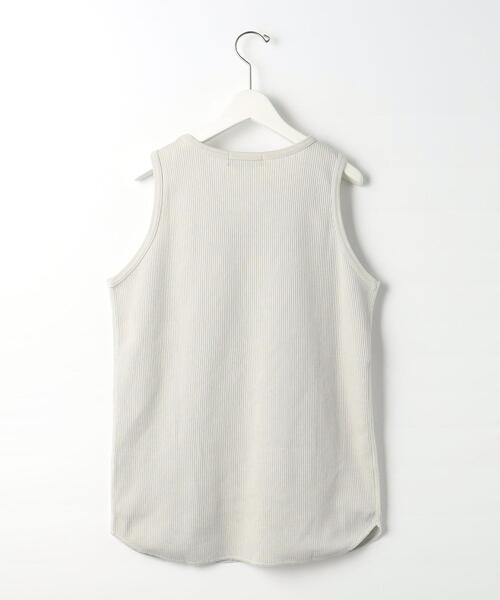 green label relaxing（グリーンレーベルリラクシング）の「ドライワッフル ロング タンクトップ -吸水速乾-（タンクトップ・メンズ・ブラック/ベージュ/ホワイト/ライトグレー・L/S/M/XL）」の9枚目の写真