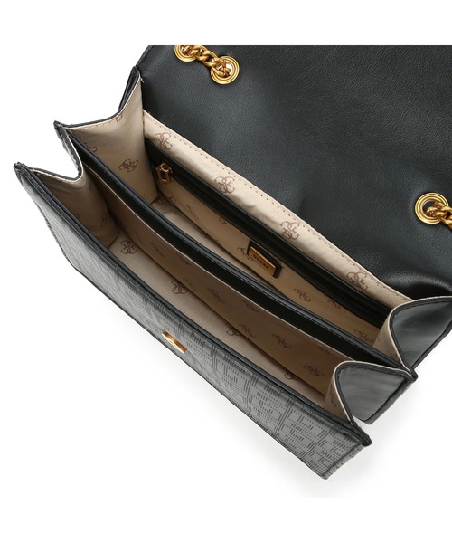 Guess（ゲス）の「ATENE Convertible Crossbody Flap（ショルダーバッグ・レディース・ホワイト/ブラック・ONE SIZE）」の8枚目の写真