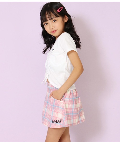 ANAP kids（アナップキッズ）の「インパン付きチェックスカート