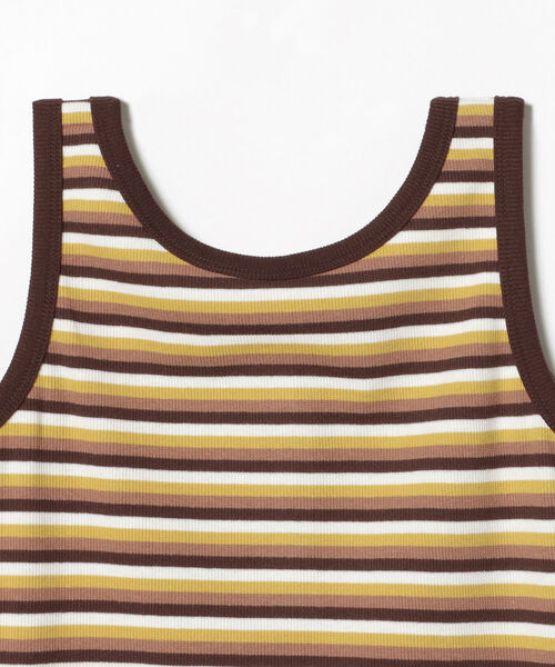 BEAMS HEART(ビームスハート)の「BEAMS HEART / 前後2WAY リブタンクトップ(タンクトップ・レディース・オフホワイト/ブラック/その他・FREE)」の8枚目の写真