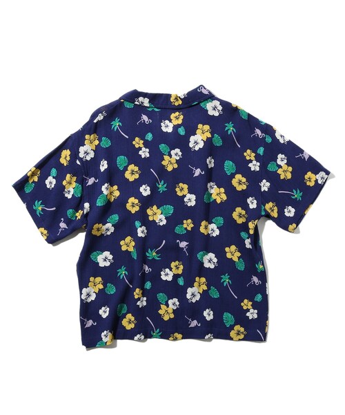 SHOO・LA・RUE（シューラルー）の「◆【90-130cm/リンク】アロハシャツ（シャツ/ブラウス・キッズ・ネイビー系/レッド系2・12/13/09/11/10）」の4枚目の写真