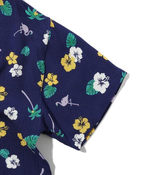 SHOO・LA・RUE（シューラルー）の「◆【90-130cm/リンク】アロハシャツ（シャツ/ブラウス・キッズ・ネイビー系/レッド系2・12/13/09/11/10）」の6枚目の写真