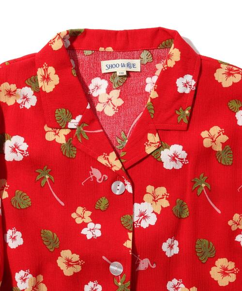 SHOO・LA・RUE（シューラルー）の「◆【90-130cm/リンク】アロハシャツ（シャツ/ブラウス・キッズ・ネイビー系/レッド系2・12/13/09/11/10）」の9枚目の写真