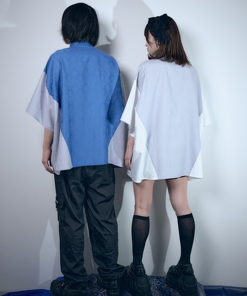 Whinny(ホワイニー)の「Whinny/僕と闘ってみる?(シャツ/ブラウス・レディース・グレー/ブルー/ホワイト/ピンク・FREE)」の8枚目の写真