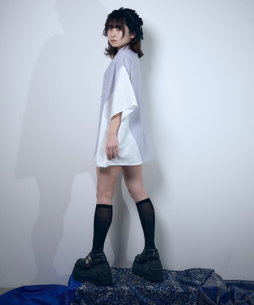 Whinny(ホワイニー)の「Whinny/僕と闘ってみる?(シャツ/ブラウス・レディース・グレー/ブルー/ホワイト/ピンク・FREE)」の16枚目の写真