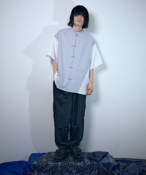 Whinny(ホワイニー)の「Whinny/僕と闘ってみる?(シャツ/ブラウス・レディース・グレー/ブルー/ホワイト/ピンク・FREE)」の17枚目の写真