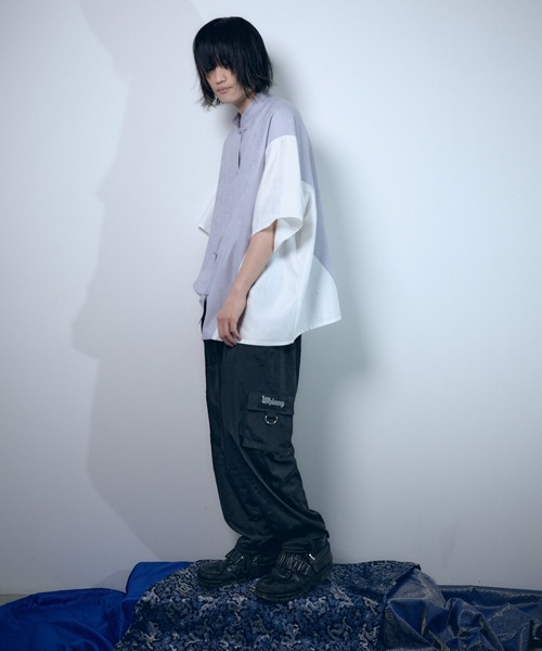 Whinny(ホワイニー)の「Whinny/僕と闘ってみる?(シャツ/ブラウス・レディース・グレー/ブルー/ホワイト/ピンク・FREE)」の18枚目の写真