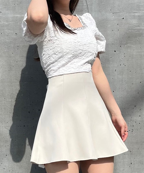 titty＆Co. PETIT by poyo（ティティーアンドコープティバイポヨ）の「【titty&Co.PETIT by POYO】フラワージャガードブラウス（シャツ/ブラウス・レディース・ピンク/ブラック/ホワイト・FREE）」の21枚目の写真