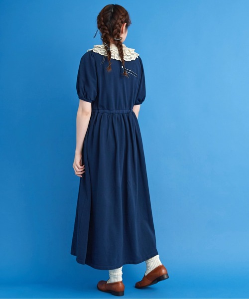 Malle（マル）の「malle チュール刺繍 付け衿（付け襟・レディース・ブラック/クリーム・FREE）」の7枚目の写真