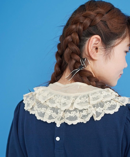 Malle（マル）の「malle チュール刺繍 付け衿（付け襟・レディース・ブラック/クリーム・FREE）」の9枚目の写真