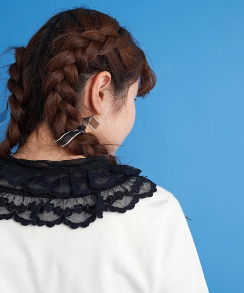 Malle（マル）の「malle チュール刺繍 付け衿（付け襟・レディース・ブラック/クリーム・FREE）」の11枚目の写真