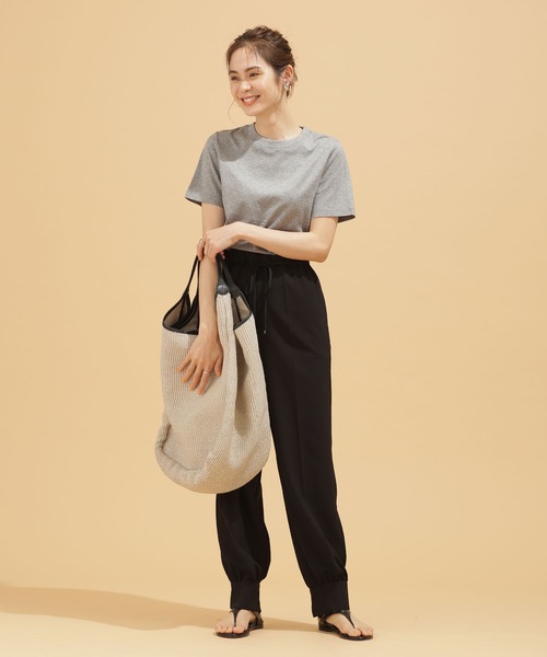 NANO universe（ナノユニバース）の「LB.03/Anti Soaked 汗染み防止 クルーTシャツ 半袖（Tシャツ/カットソー・レディース・ブラック/トップグレー/ホワイト/イエロー・Ⅰ/Ⅱ/Ⅲ）」の12枚目の写真