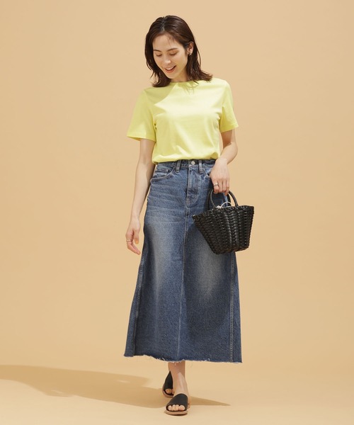 NANO universe（ナノユニバース）の「LB.03/Anti Soaked 汗染み防止 クルーTシャツ 半袖（Tシャツ/カットソー・レディース・ブラック/トップグレー/ホワイト/イエロー・Ⅰ/Ⅱ/Ⅲ）」の21枚目の写真