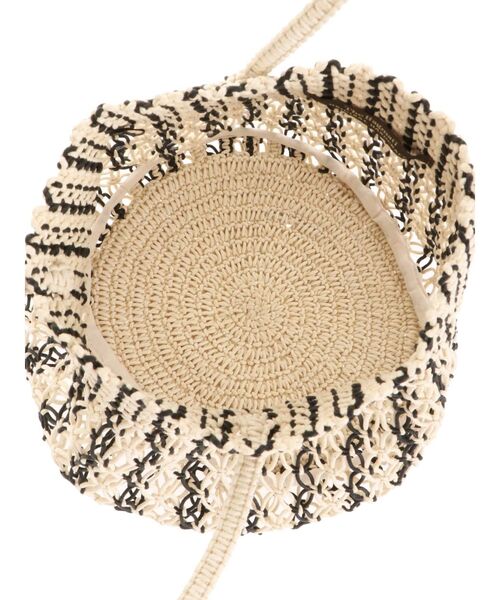 LAGUNAMOON（ラグナムーン）の「【BAGMATI】マクラメバッグ（ハンドバッグ・レディース・アイボリー/パープル・FREE）」の10枚目の写真